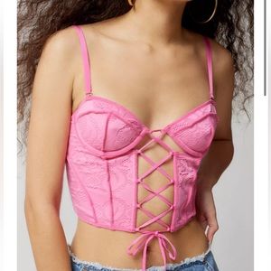 Urban Outfitters Out from Under Amour Lace up Corset
